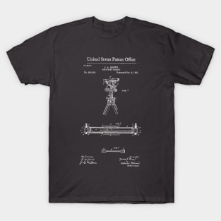 Surveyors Transit Patent White T-Shirt